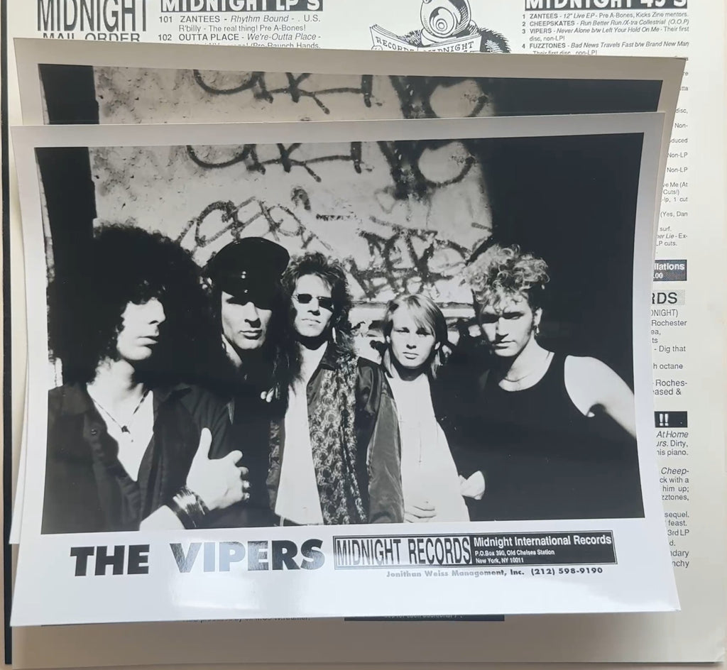 The Vipers - How About Somemore? 1988 US PROMO VG+/VG+