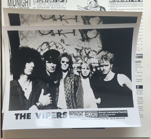 The Vipers - How About Somemore? 1988 US PROMO VG+/VG+