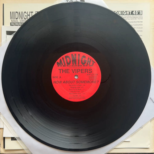 The Vipers - How About Somemore? 1988 US PROMO VG+/VG+