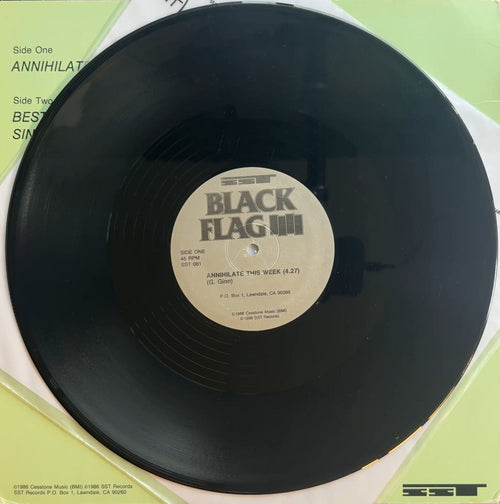 Black Flag - Annihilate This Week 1986 US 1st Press VG+/VG+