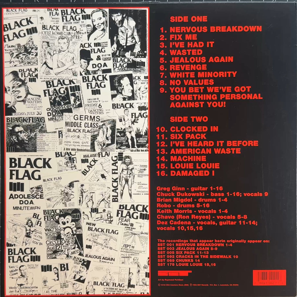 Black Flag - The First Four Years SST 021 VG+/VG+
