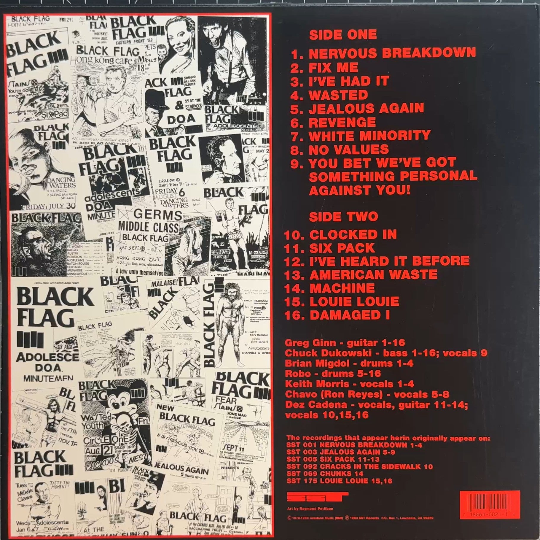 Black Flag - The First Four Years SST 021 VG+/VG+