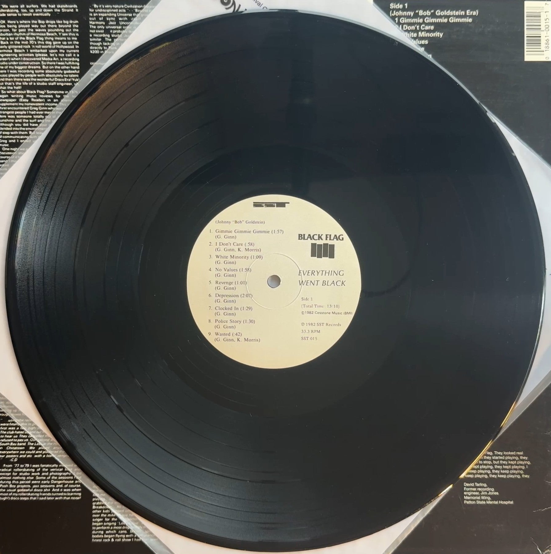 Black Flag Everything Went Black SST 015 VG+/VG+
