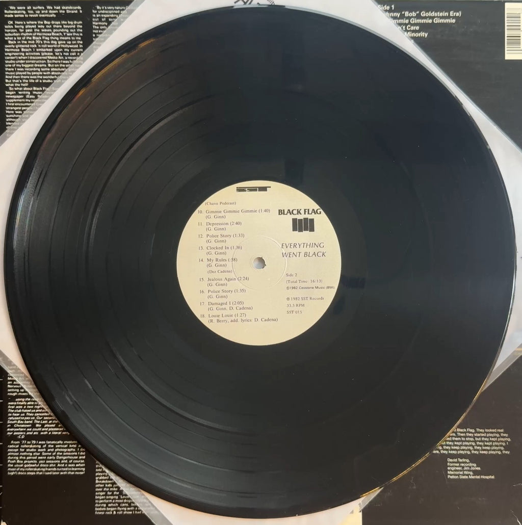 Black Flag Everything Went Black SST 015 VG+/VG+