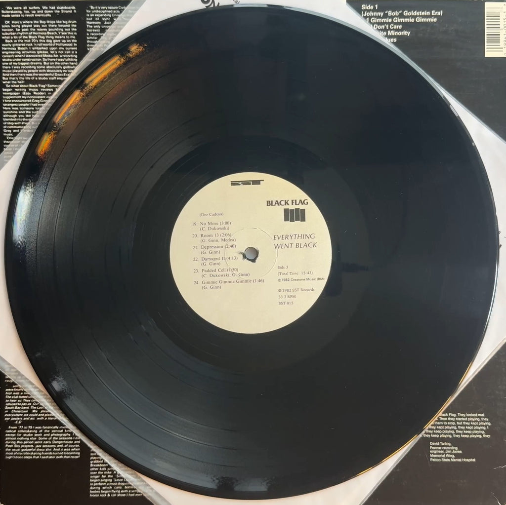 Black Flag Everything Went Black SST 015 VG+/VG+
