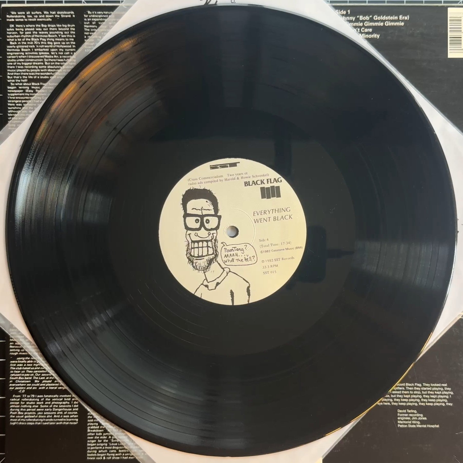 Black Flag Everything Went Black SST 015 VG+/VG+
