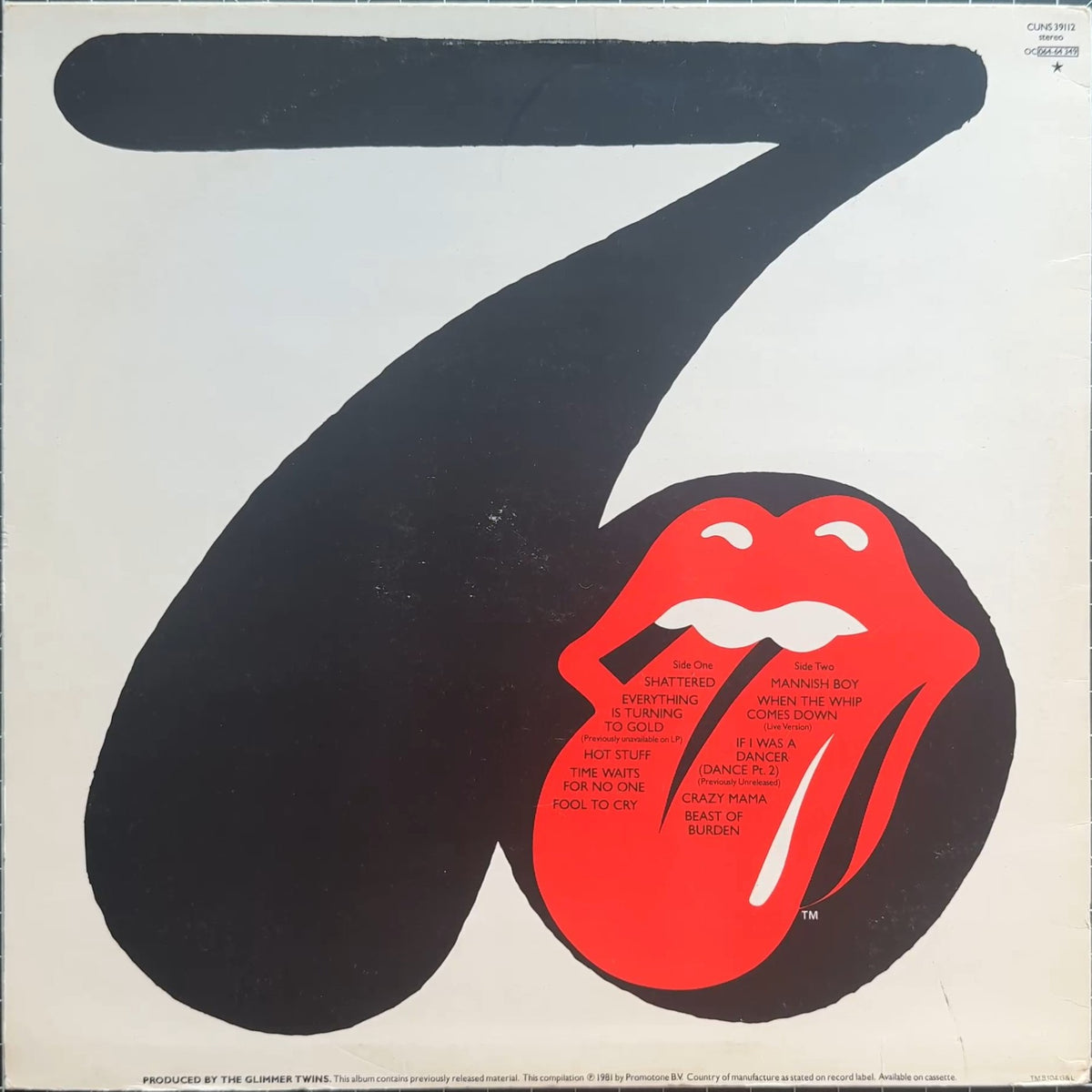 Rolling Stones Sucking In The Seventies 1981 UK 1st Press VG+/VG+