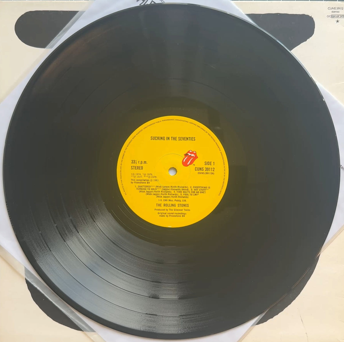 Rolling Stones Sucking In The Seventies 1981 UK 1st Press VG+/VG+