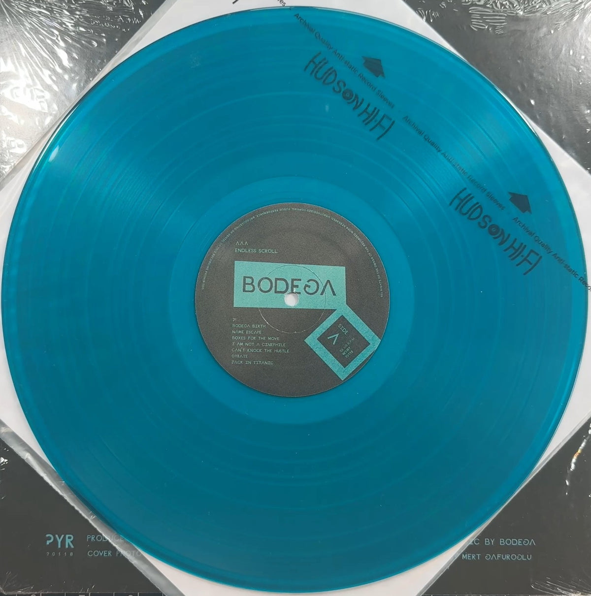 Bodega - Endless Scroll 2018 US 1st Press Ltd Edtn Teal VG+/VG+