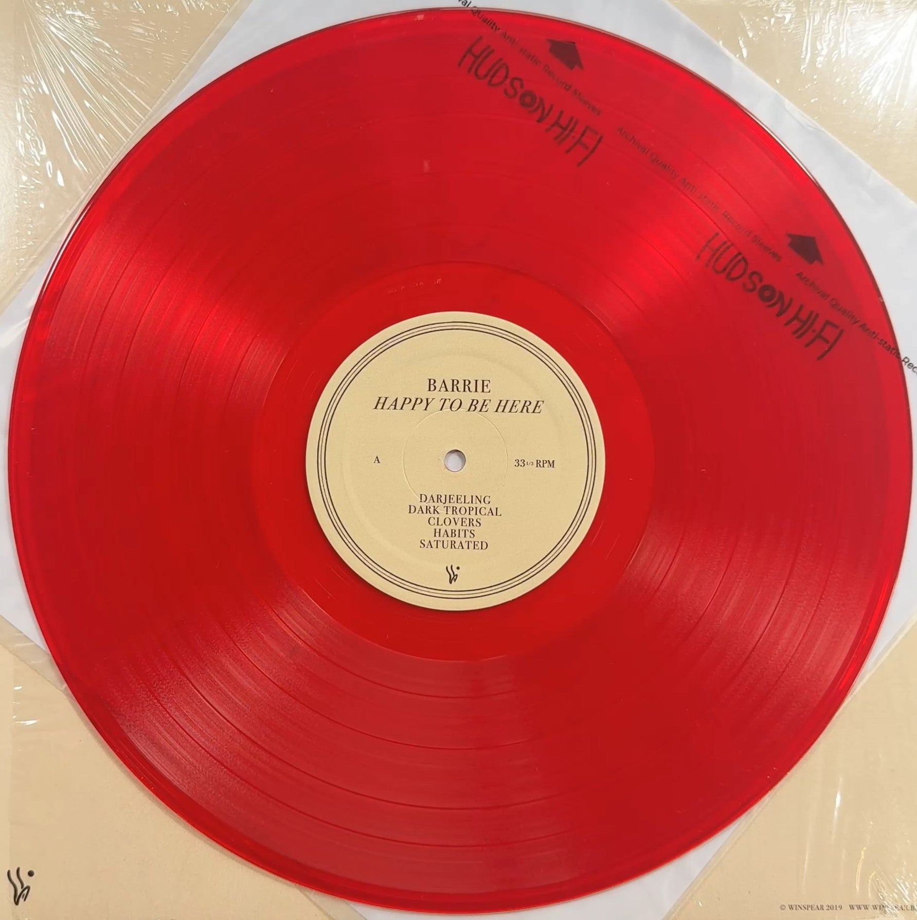 Barrie Happy To Be Here 2019 US 1st Press Ltd Edtn Red VG+/VG+