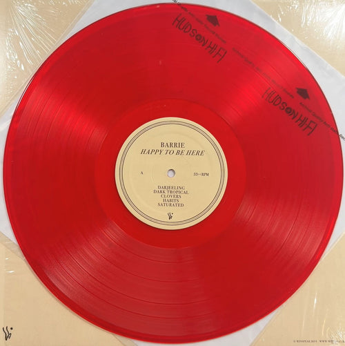 Barrie Happy To Be Here 2019 US 1st Press Ltd Edtn Red VG+/VG+