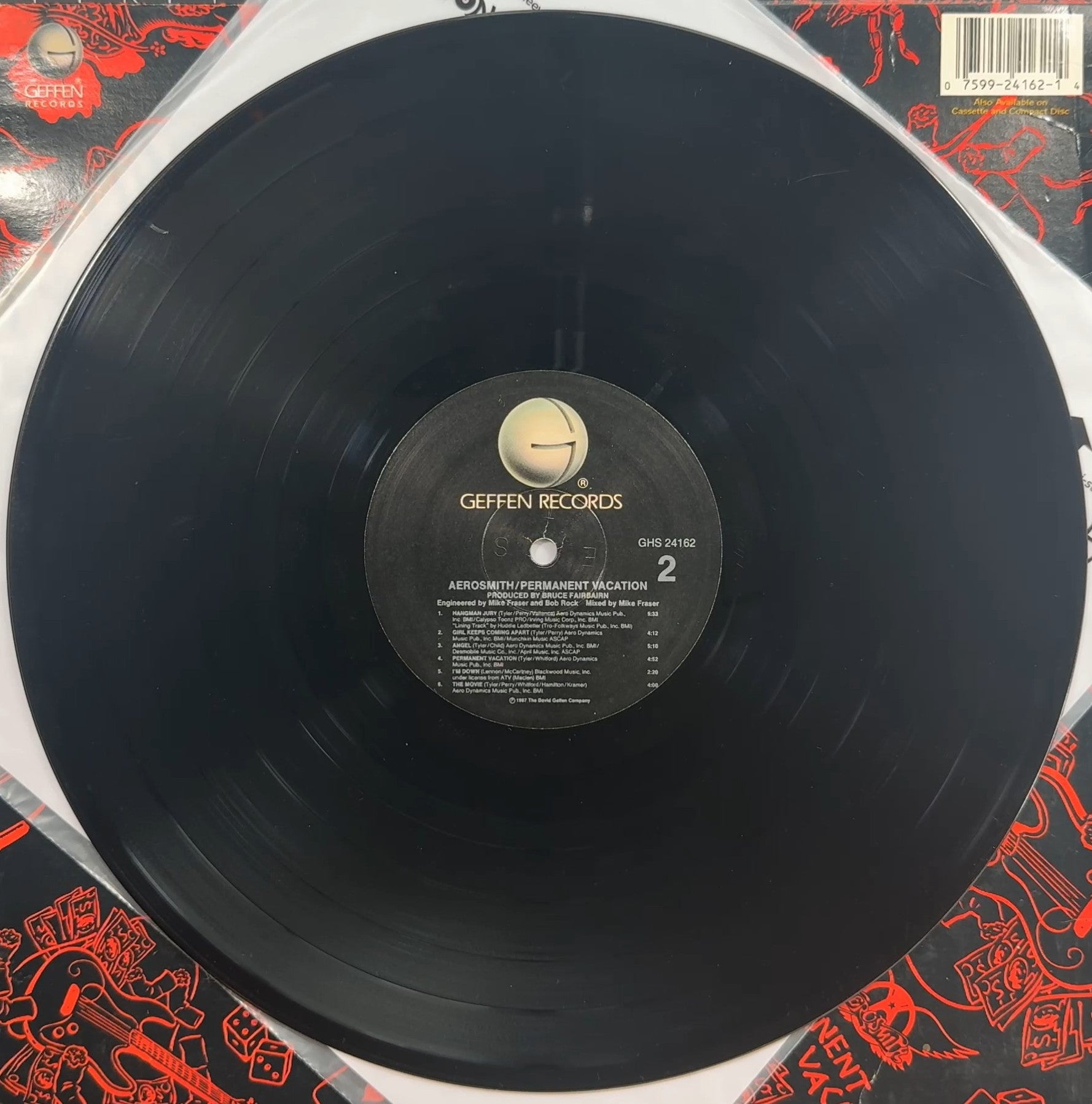 Aerosmith - Permanent Vacation 1987 US 1st Press VG/VG+