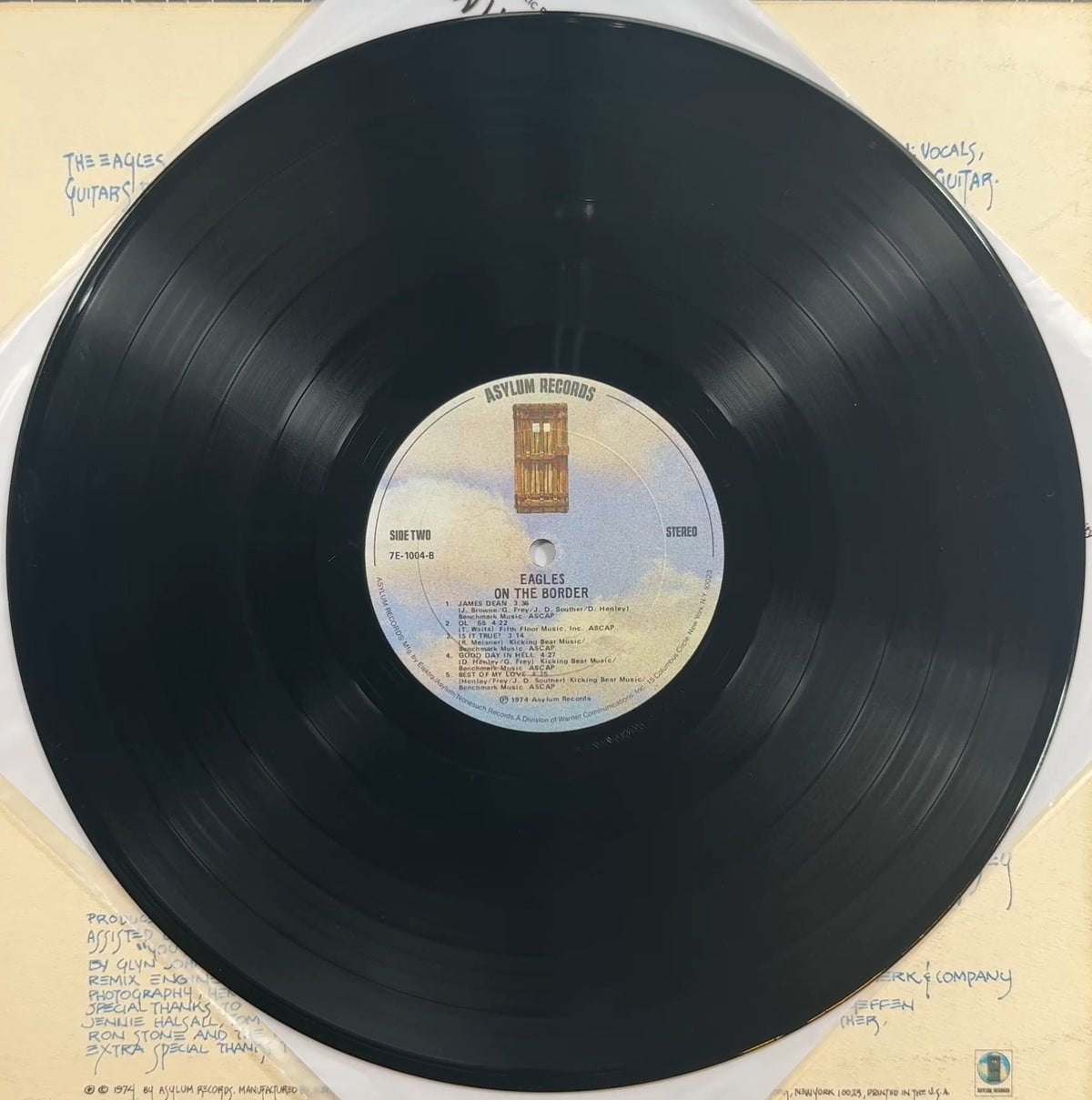 Eagles On The Border 1974 US 1st Press VG/VG+ Textured Sleeve
