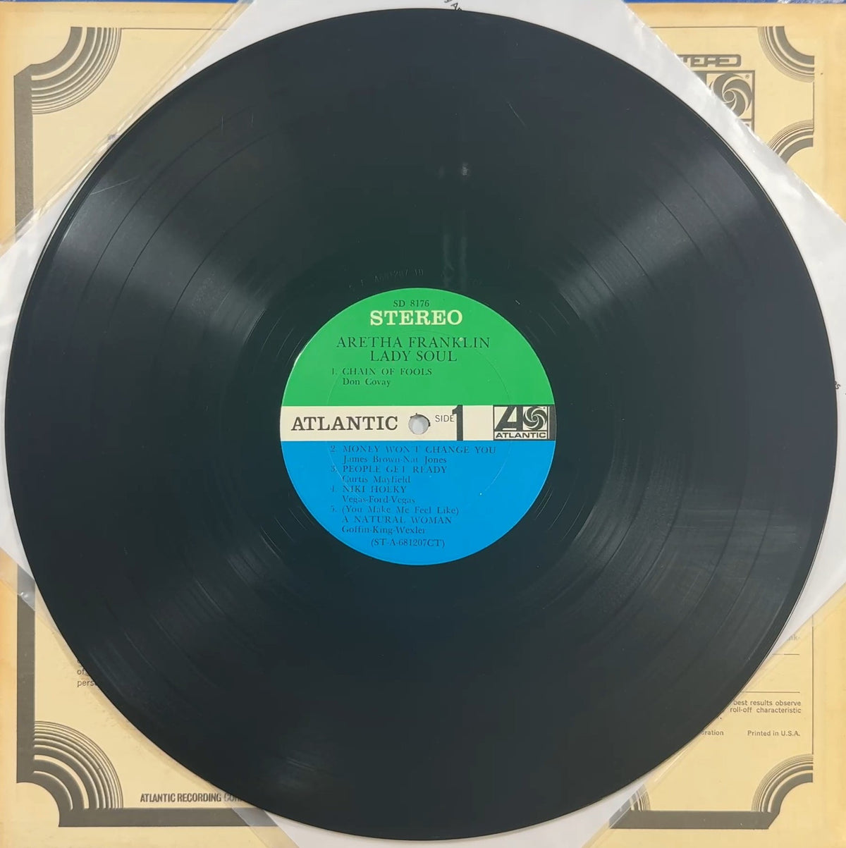 Aretha Franklin Lady Soul 1968 US 1st Press Stereo VG+/VG+