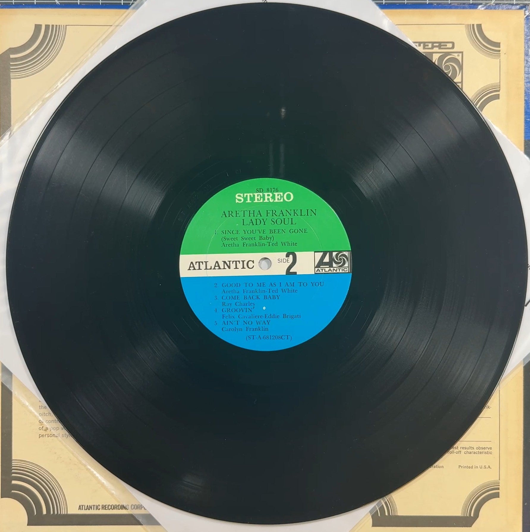 Aretha Franklin Lady Soul 1968 US 1st Press Stereo VG+/VG+