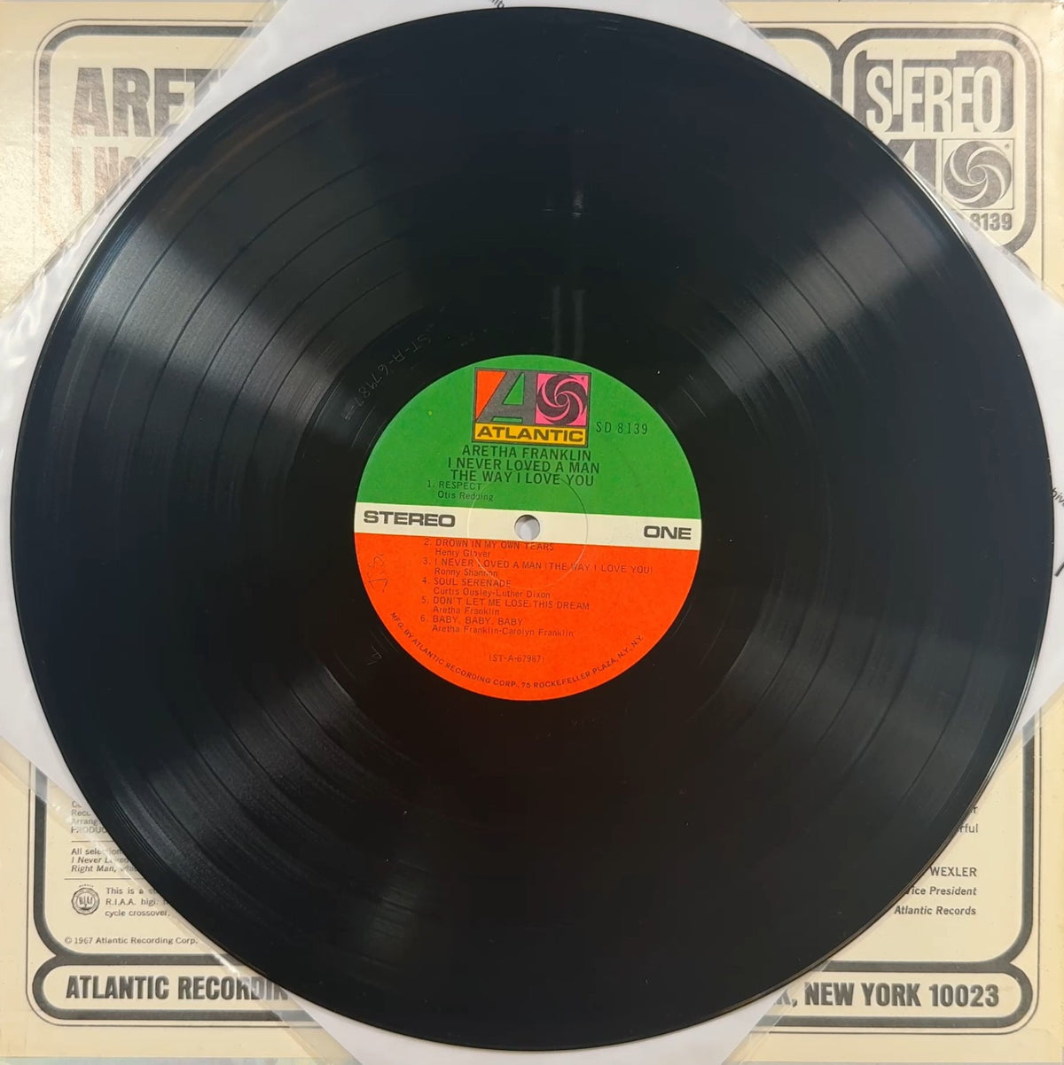 Aretha Franklin I Never Loved a Man the Way I Love You c.1973/74 US VG+/VG+
