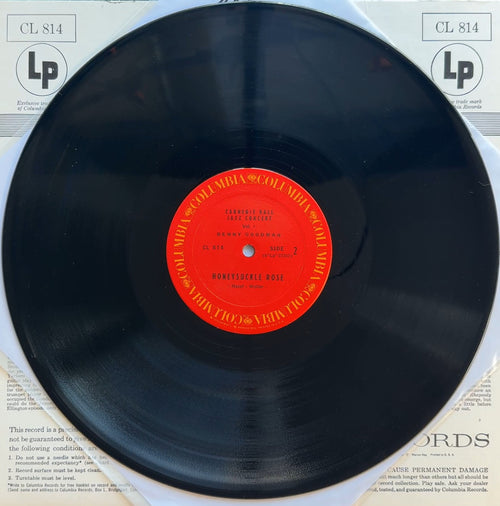 Benny Goodman 1938 Carnegia Hall Concert c.1970s US VG+/VG+