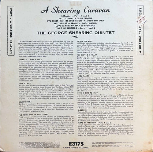George Shearing A Shearing Caravan c.1959 US VG/VG Rare Label Variant