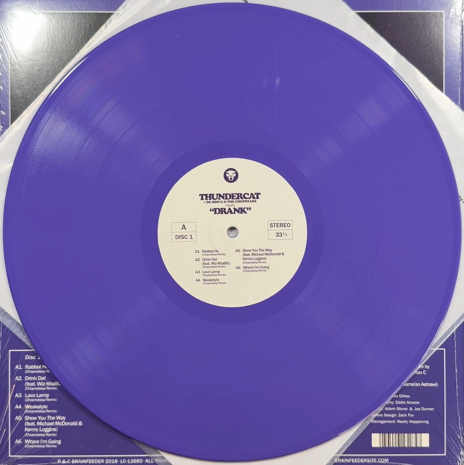 Thundercat - Drank 2018 Euro 1st Press 180g Purple Vinyl VG+/VG+