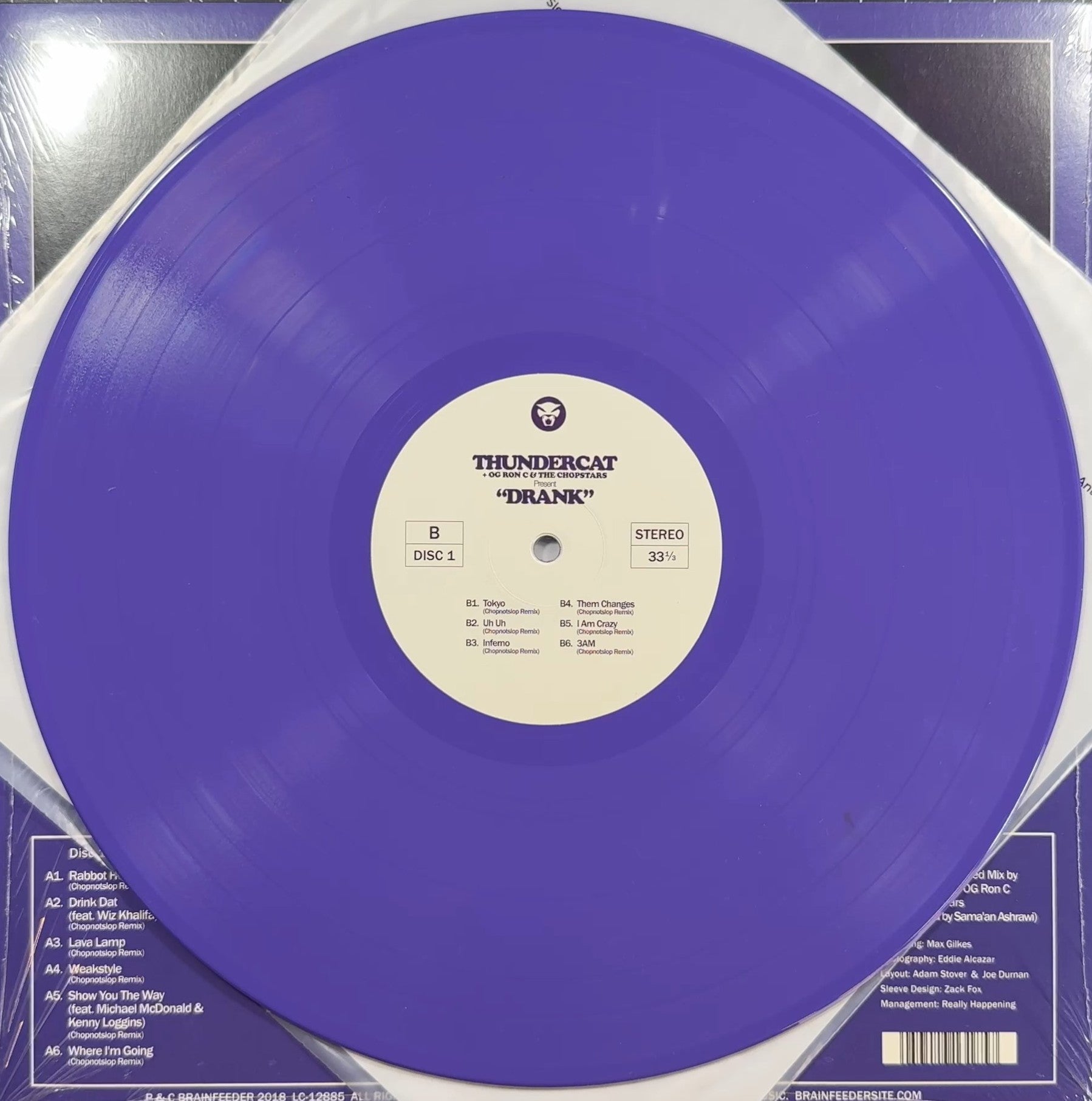 Thundercat - Drank 2018 Euro 1st Press 180g Purple Vinyl VG+/VG+