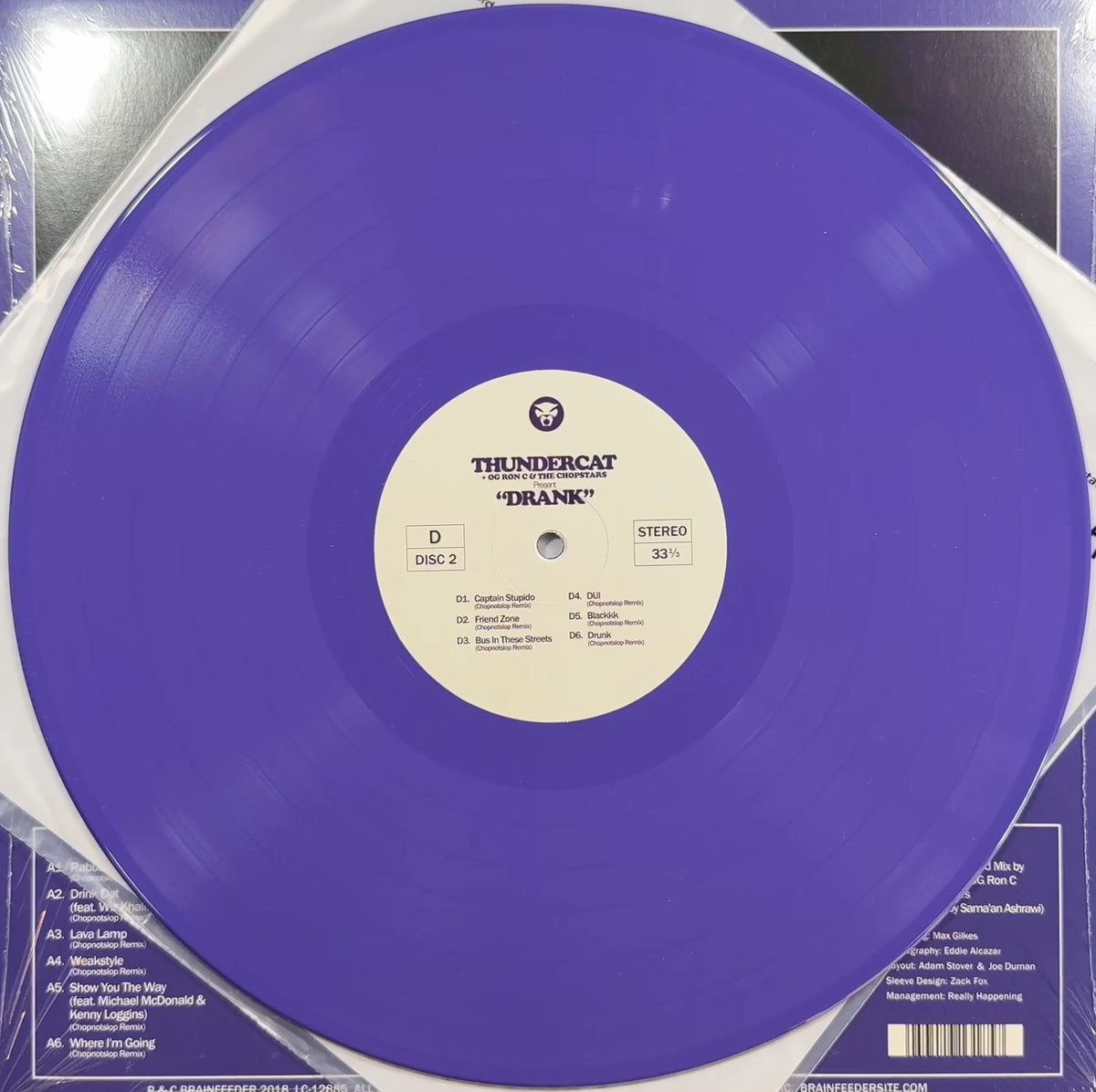 Thundercat - Drank 2018 Euro 1st Press 180g Purple Vinyl VG+/VG+