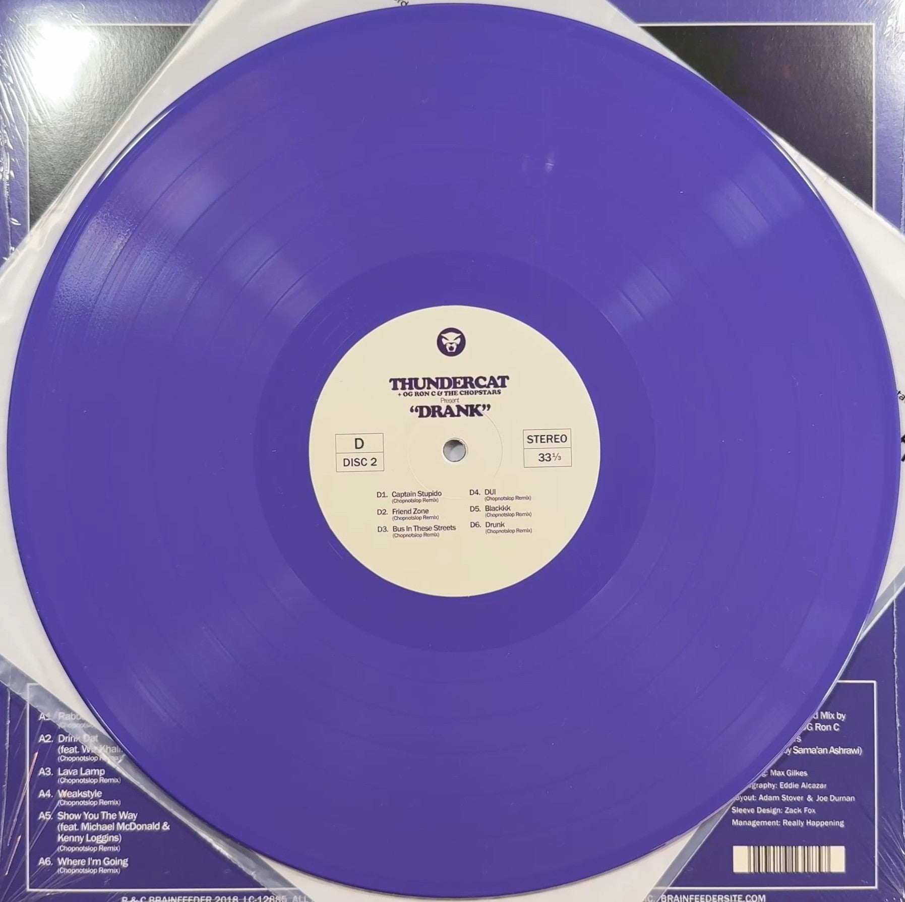 Thundercat - Drank 2018 Euro 1st Press 180g Purple Vinyl VG+/VG+