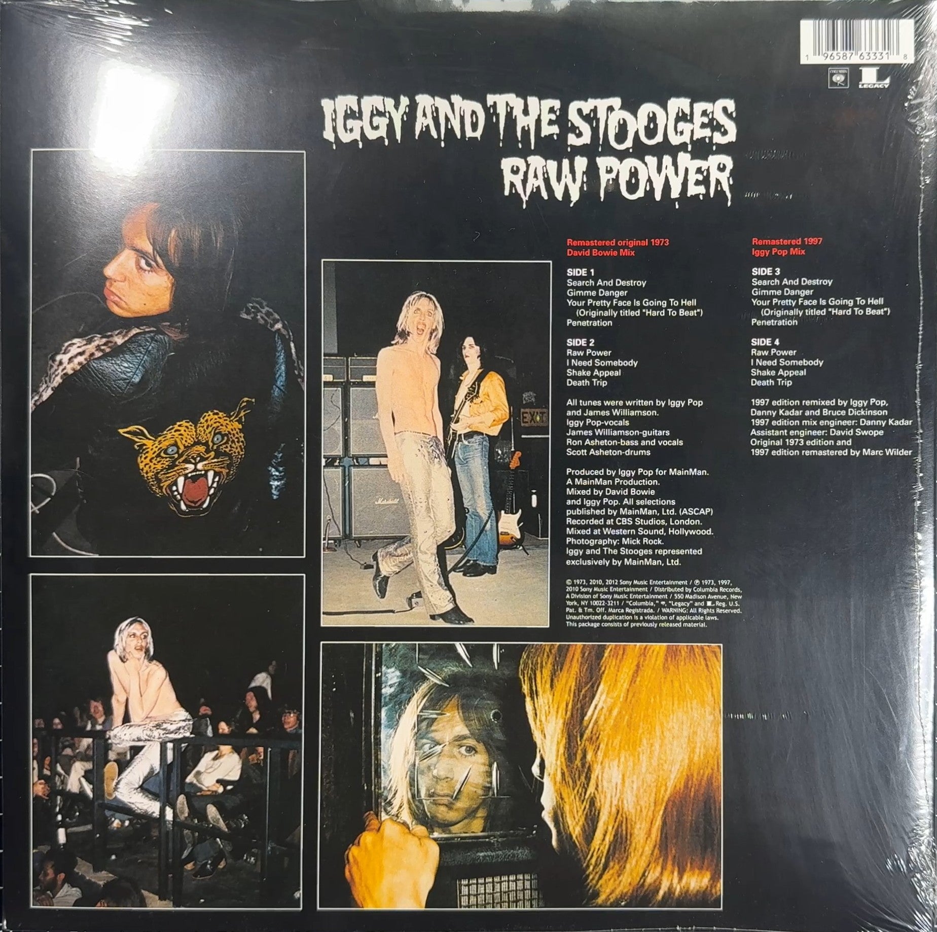 Iggy & The Stooges Raw Power SEALED/NM 50th Anniversary Edtn Gold Vinyl 2023 RSD