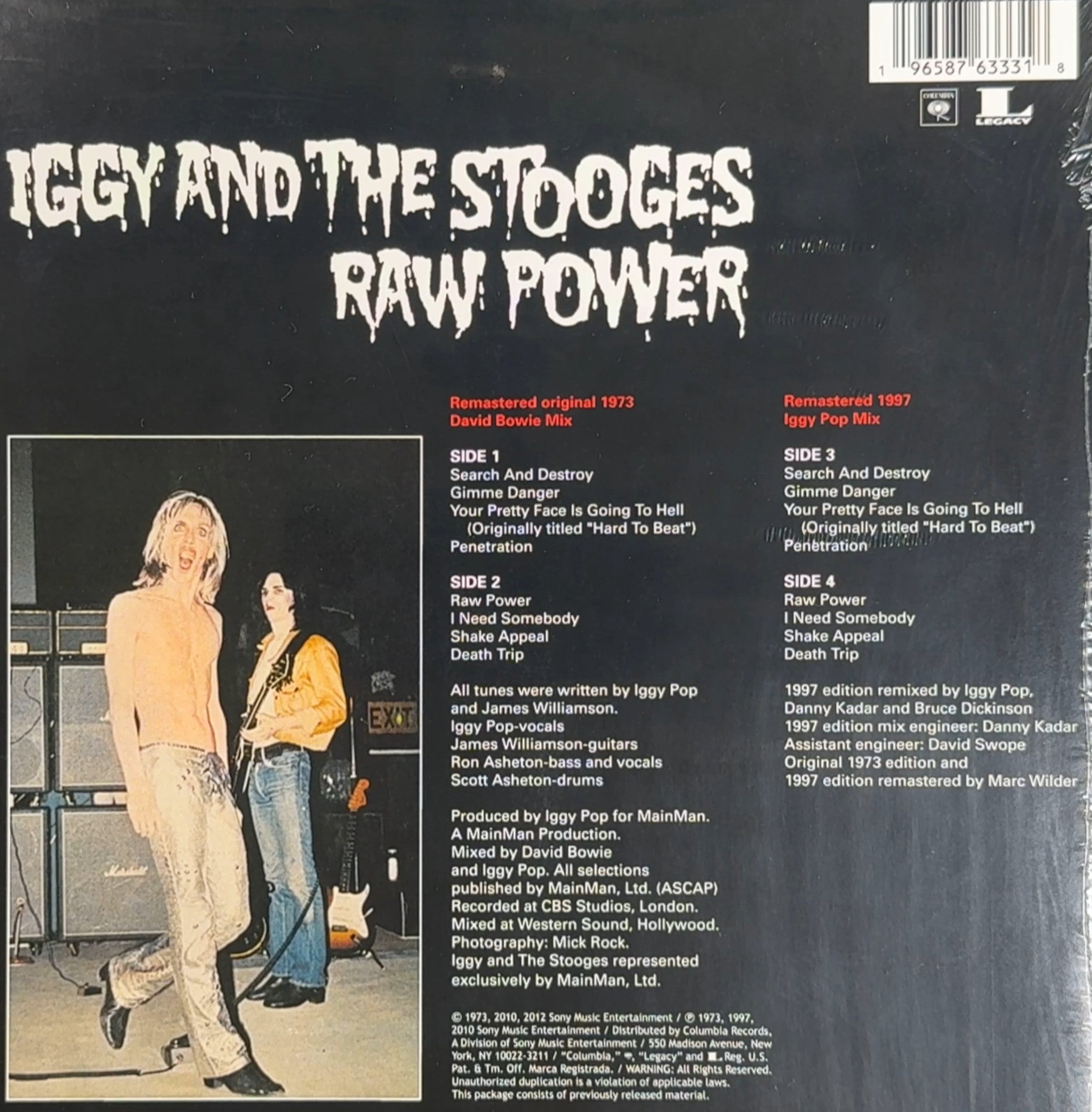 Iggy & The Stooges Raw Power SEALED/NM 50th Anniversary Edtn Gold Vinyl 2023 RSD