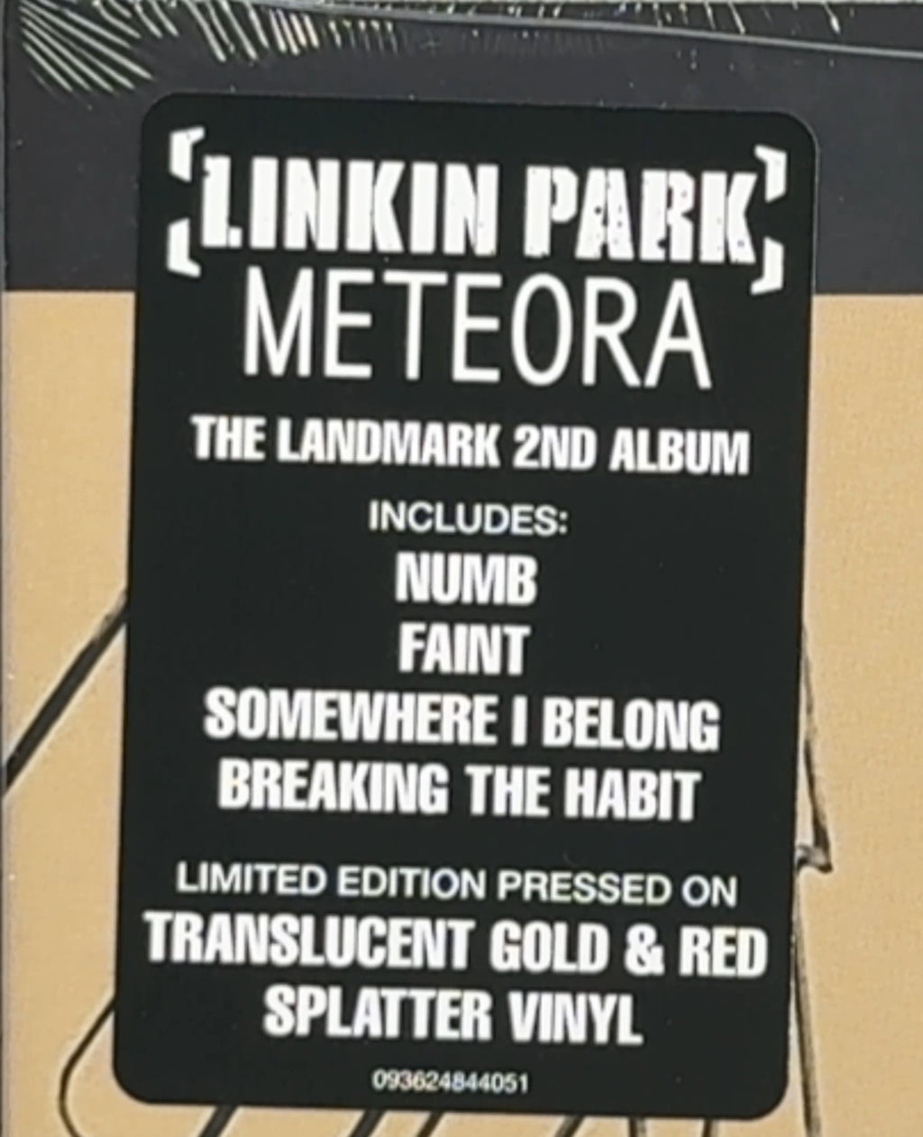 Linkin Park - Meteora SEALED/NM 2024 Ltd Edtn Gold/Red Splatter Vinyl