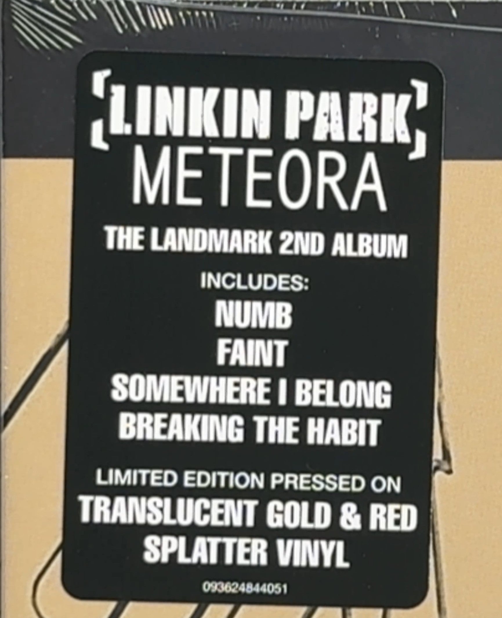 Linkin Park - Meteora SEALED/NM 2024 Ltd Edtn Gold/Red Splatter Vinyl