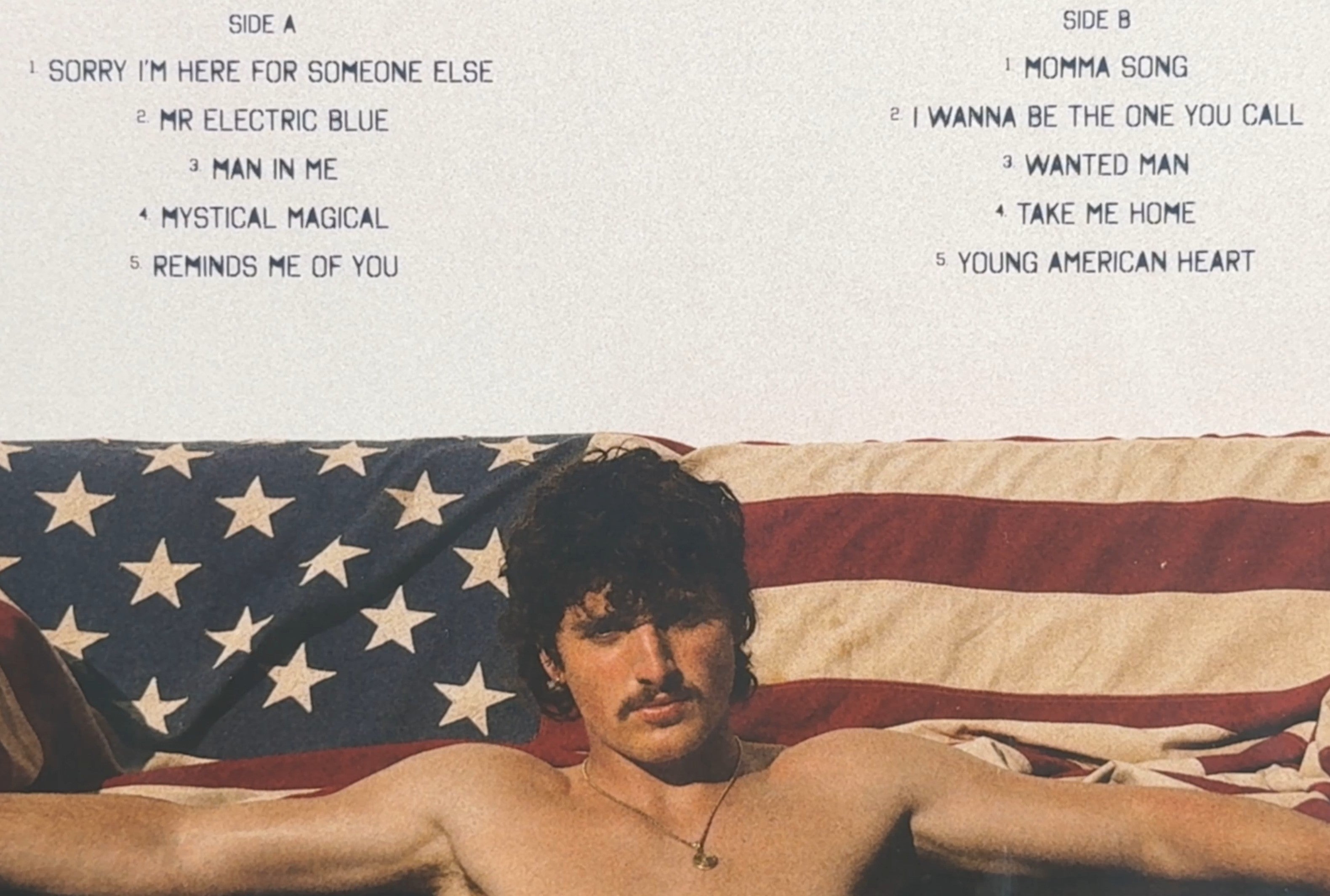 Benson Boone - American Heart EURO import SEALED/NM 2025 + Poster