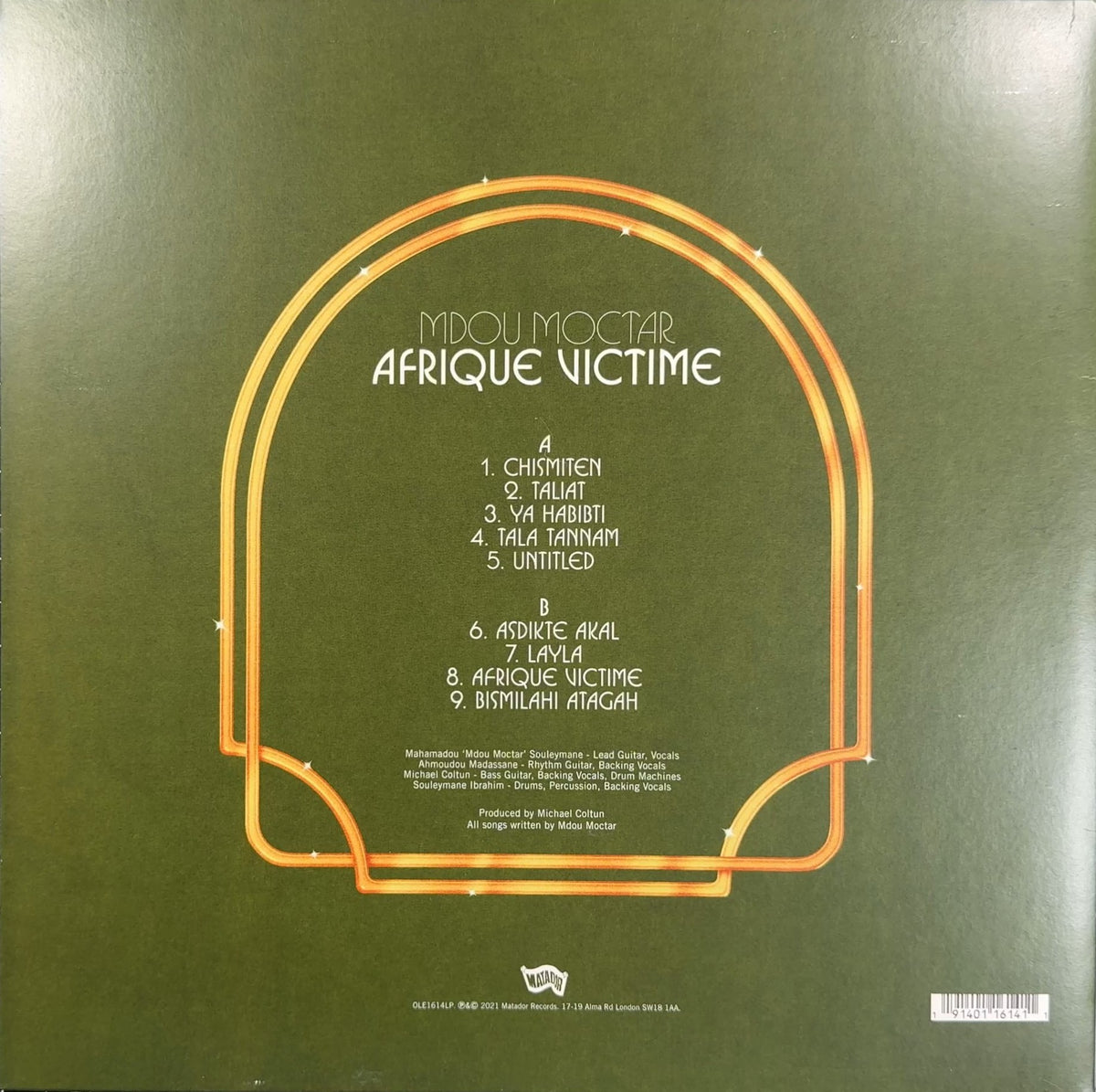 Mdou Moctar Afrique Victime 2021 US 1st Press Ltd Edtn Purple VG+/VG+
