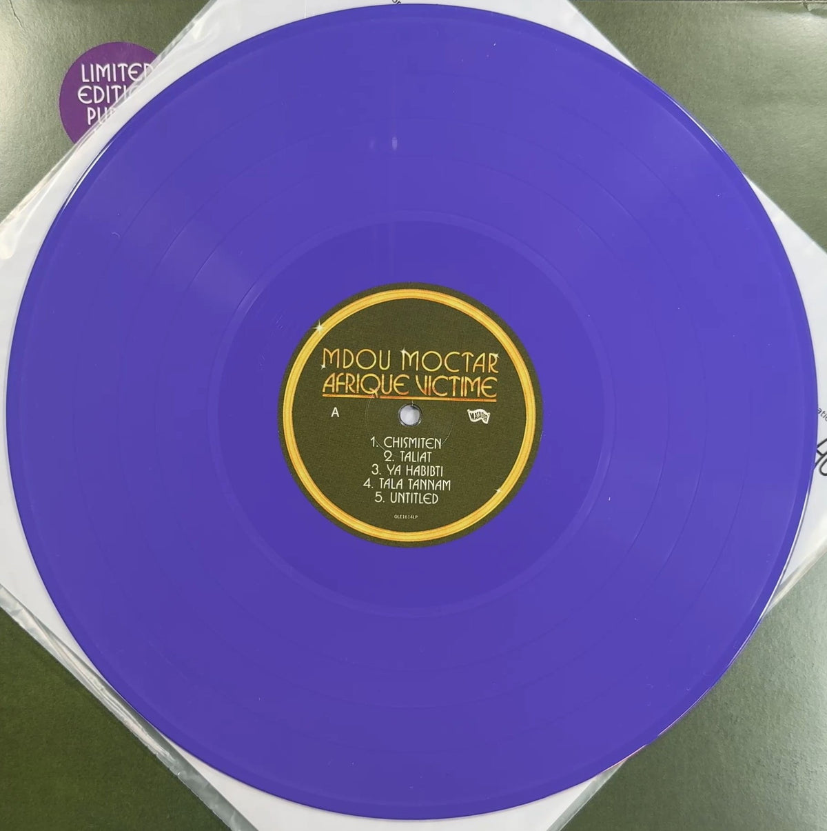 Mdou Moctar Afrique Victime 2021 US 1st Press Ltd Edtn Purple VG+/VG+