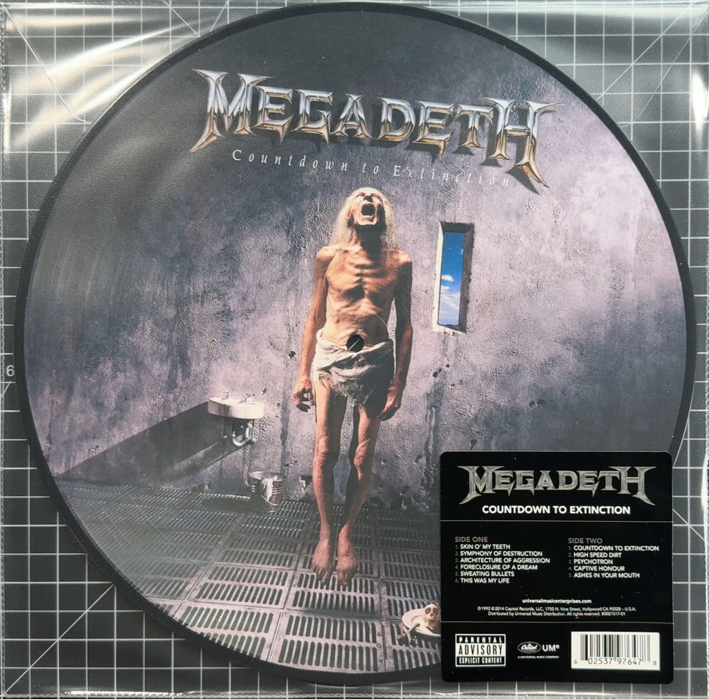 Megadeth - Countdown To Extinction NEW/NM 2014 US 180g Picture Disc