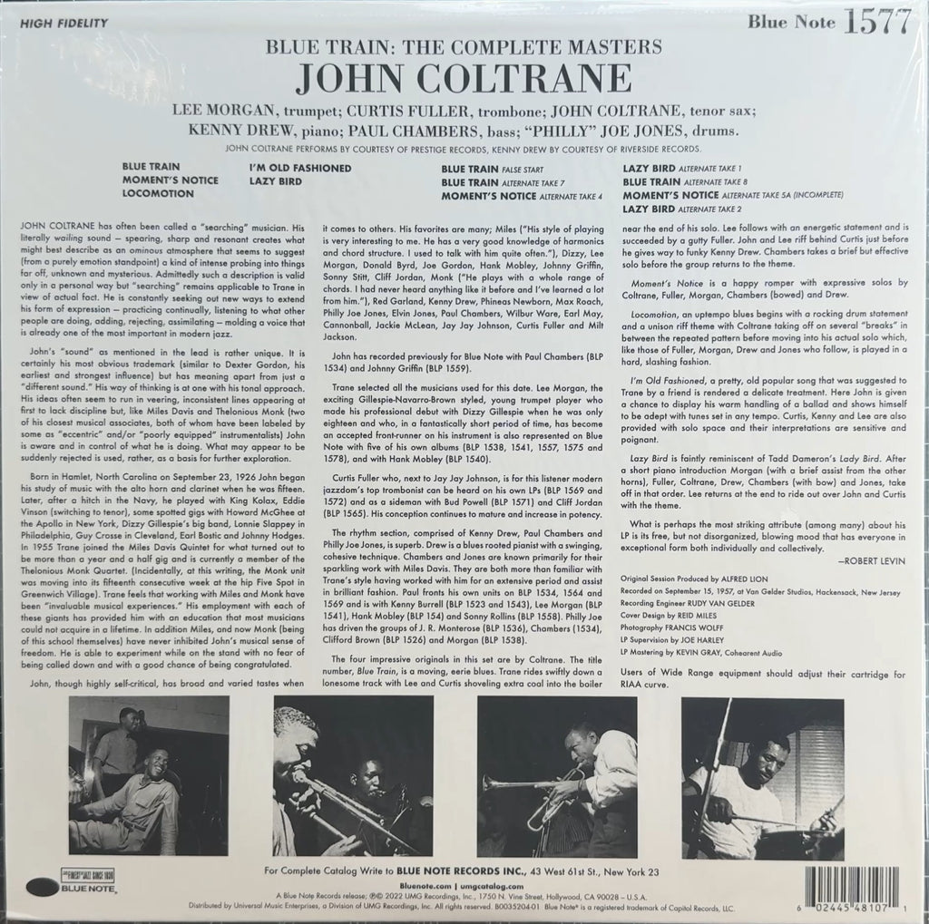 Coltrane - Blue Train SEALED/NM 65th Anniv Special Edtn 180g Vinyl