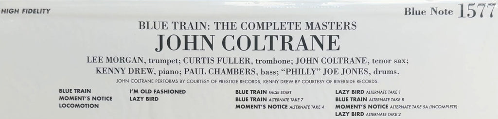 Coltrane - Blue Train SEALED/NM 65th Anniv Special Edtn 180g Vinyl