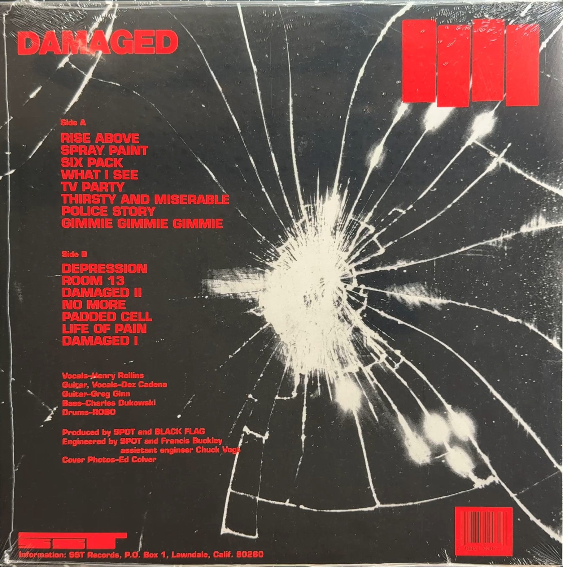 Black Flag - Damaged SEALED/NM 2025 US Reissue Vinyl