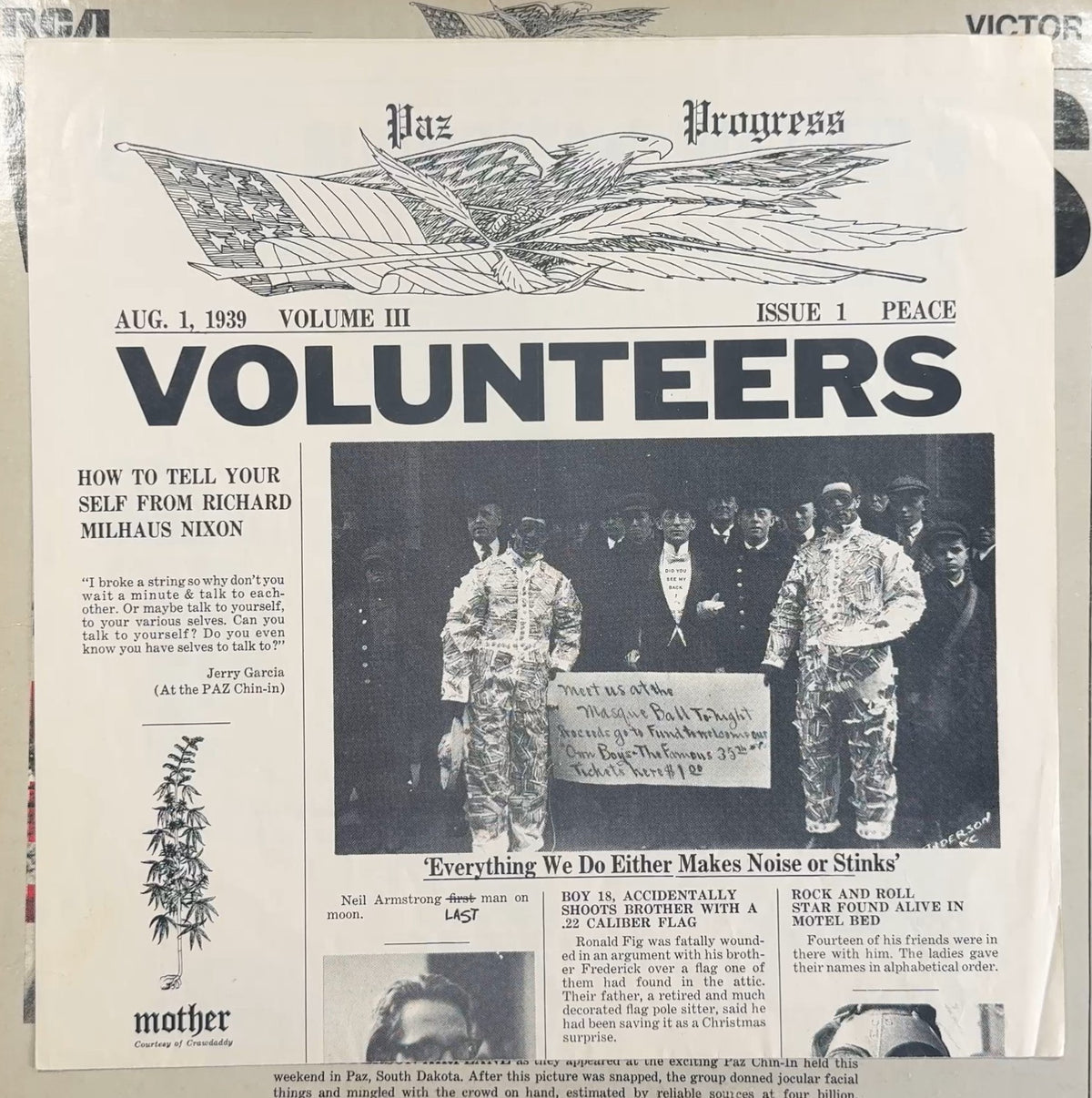 Jefferson Airplane - Volunteers 1969 US First Press (Indy) VG/VG+