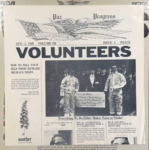 Jefferson Airplane - Volunteers 1969 US 1st Press (Indy) VG/VG+