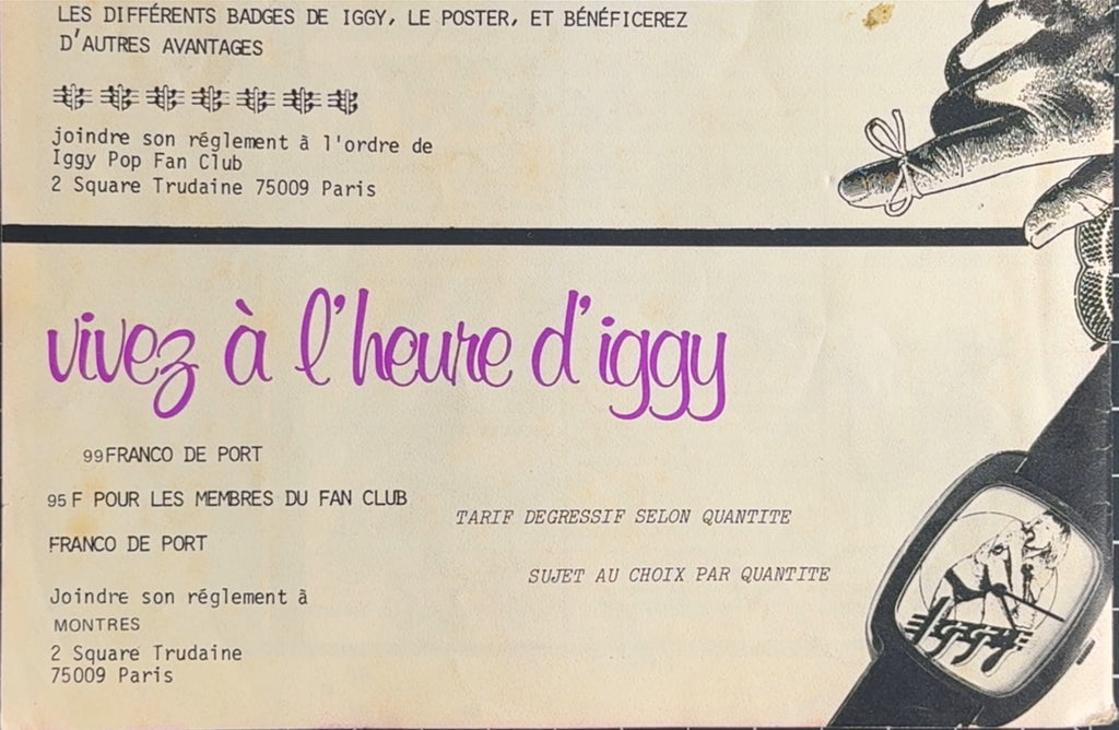 ULTRA RARE I Wanna Be Your Dog #5 1977 (Iggy Pop Clash Blondie Lou Reed)