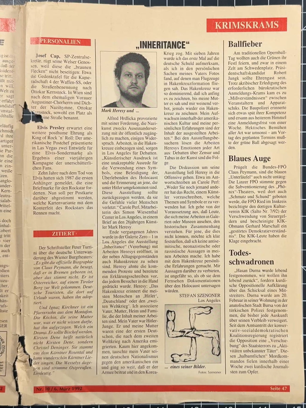 Salto Vol. 2 No. 10, 6th Mar 1992 (Alexander Rutskoy, Mark Heresy, LA Art)
