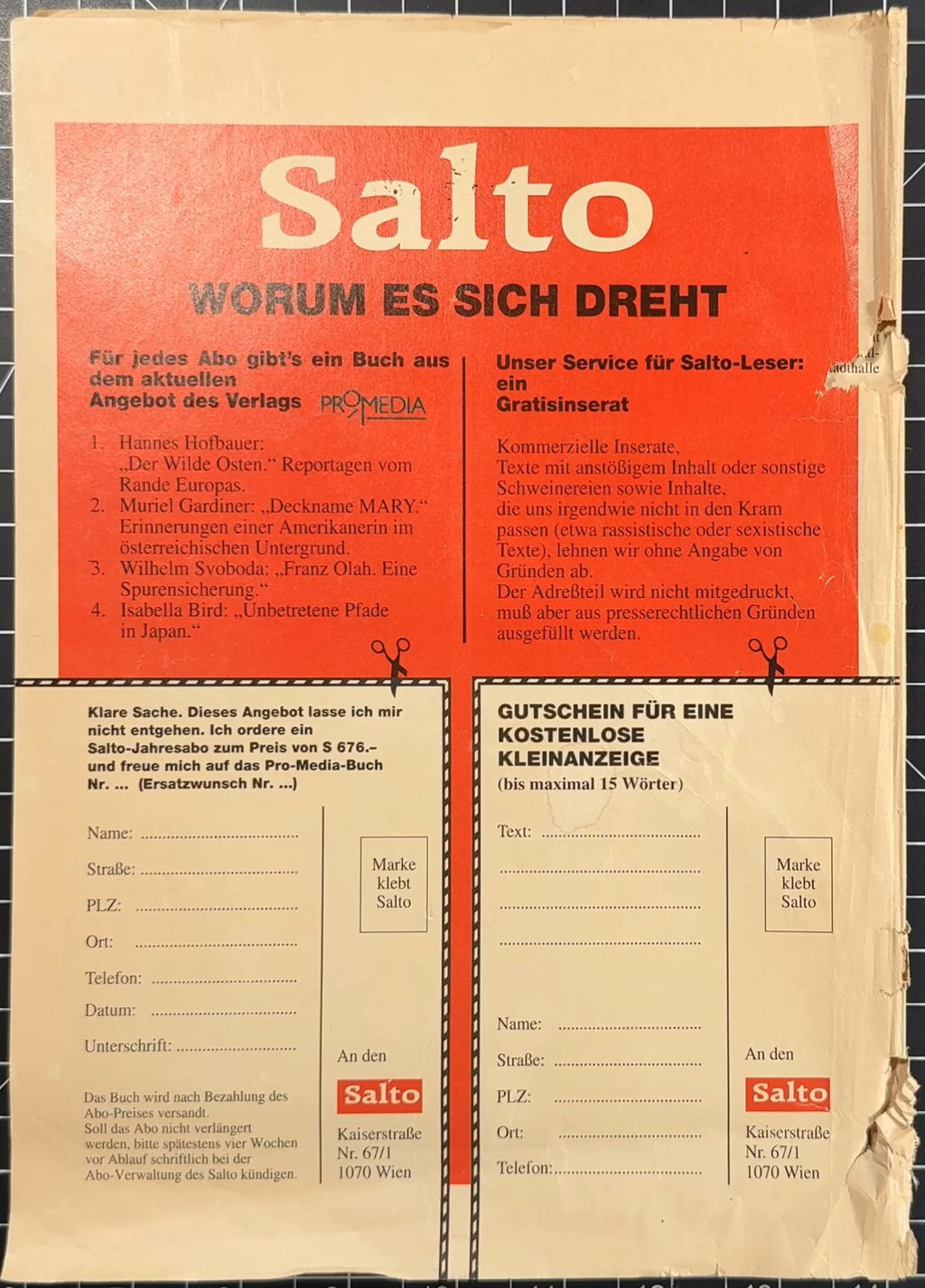 Salto Vol. 2 No. 10, 6th Mar 1992 (Alexander Rutskoy, Mark Heresy, LA Art)