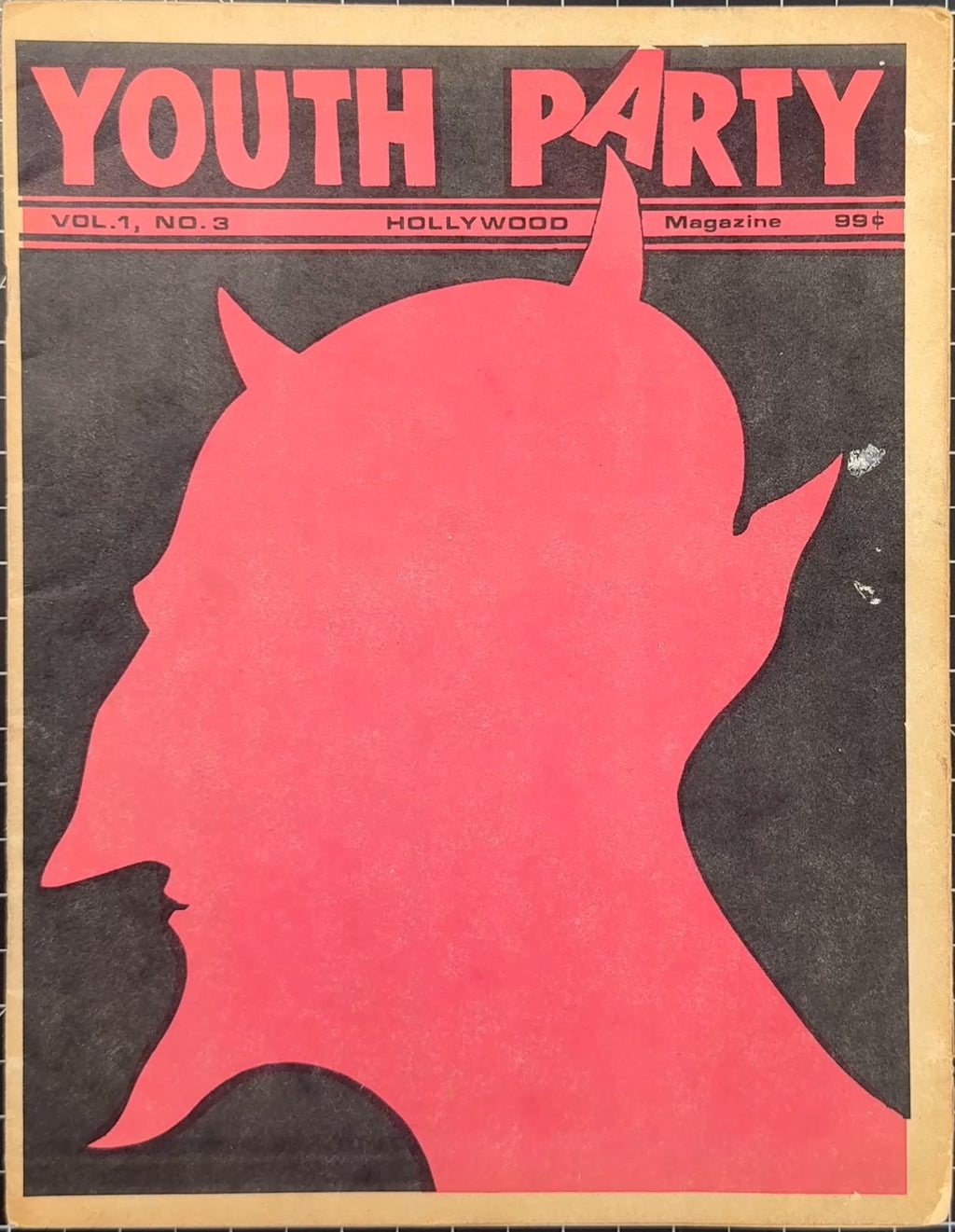 RARE ORIGINAL Youth Party Vol.1 No.3 LA / Hollywood Zine c.1980