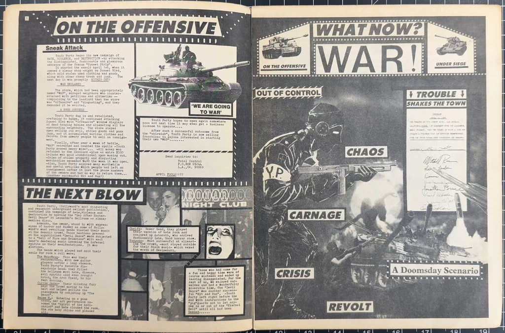 RARE ORIGINAL Youth Party Vol.1 No.3 LA / Hollywood Zine c.1980