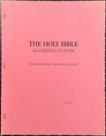 RARE Original Copy of "The Holy Bible According To Punk" by d.j. tepper 1984