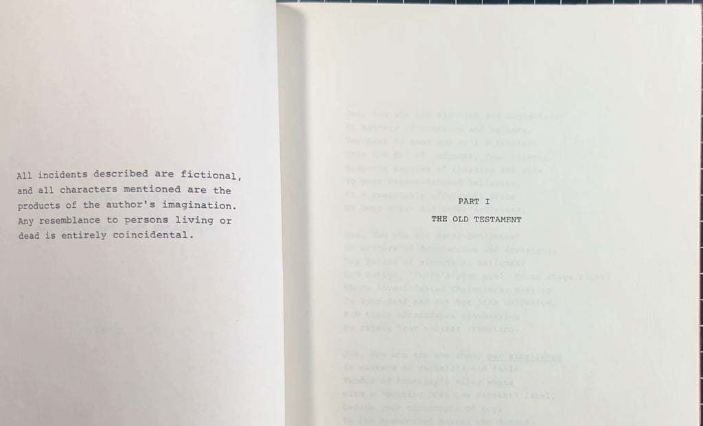 RARE Original Copy of "The Holy Bible According To Punk" by d.j. tepper 1984