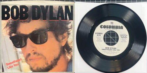 PROMO Bob Dylan Sweetheart Like You 1983 US 7" disc VG+