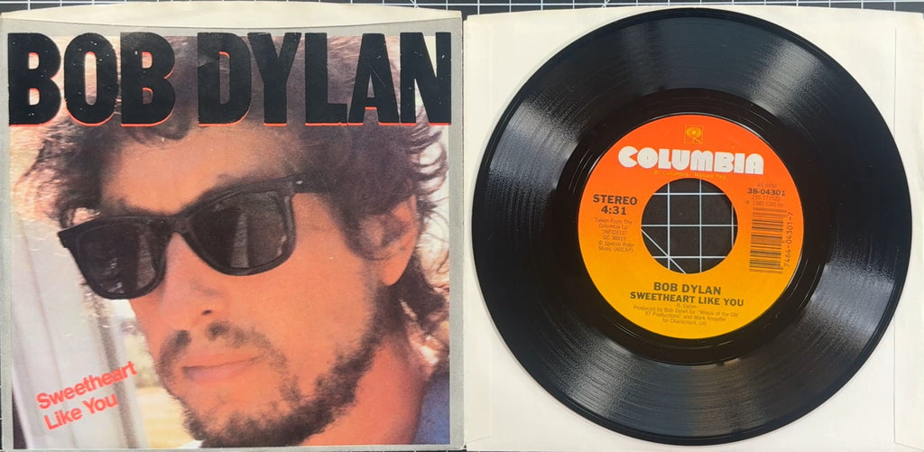 Bob Dylan Sweetheart Like You / Union Sundown 1983 US 7" VG+/VG+