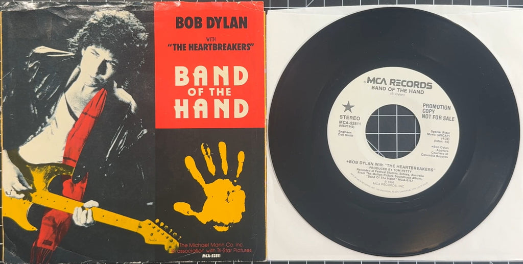 PROMO Bob Dylan w The Heartbreakers Band Of The Hand 1986 US 7" Vinyl
