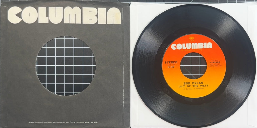 Bob Dylan A Fool Such As I / Lily Of The West 1973 US 7" Pitman Press